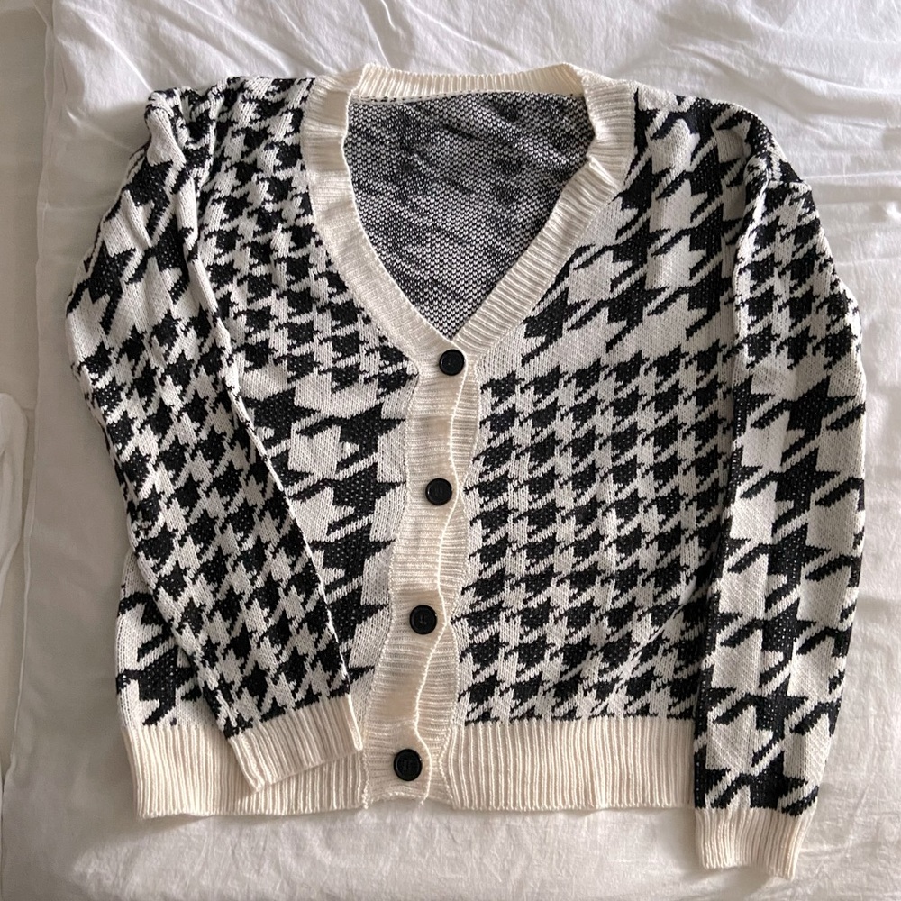 Houndstooth Cardigan